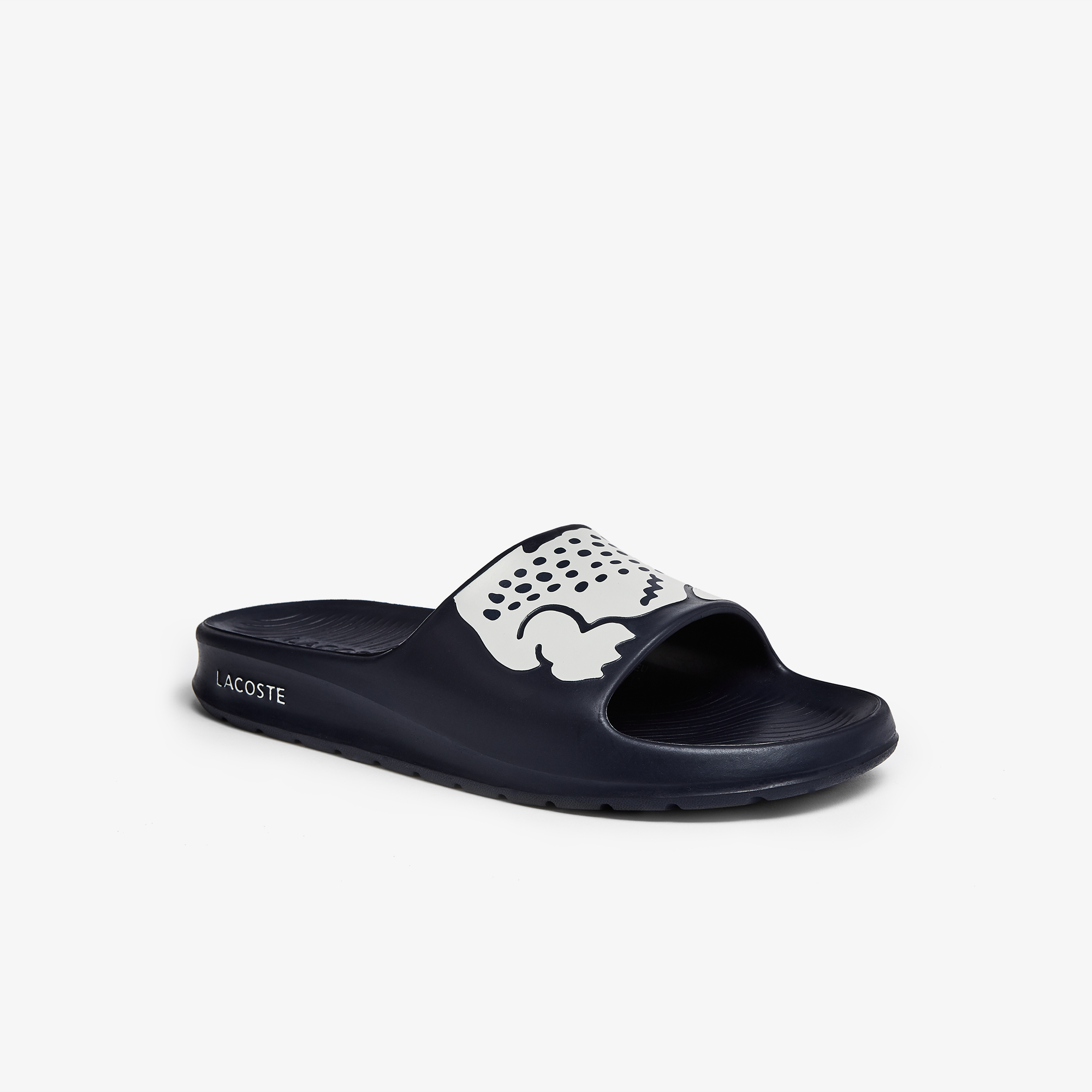 lacoste black flip flops