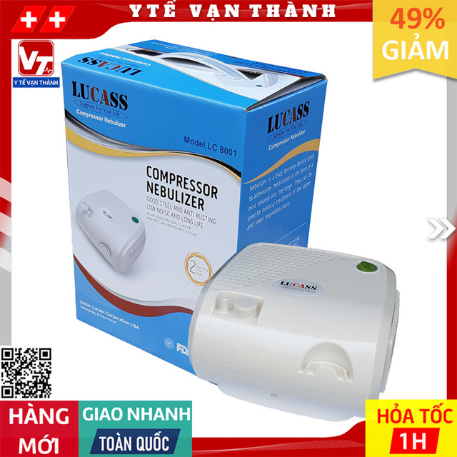 ✅ máy xông khí dung mũi họng lucass lc-8001 -vt0076 - y tế vạn thành
