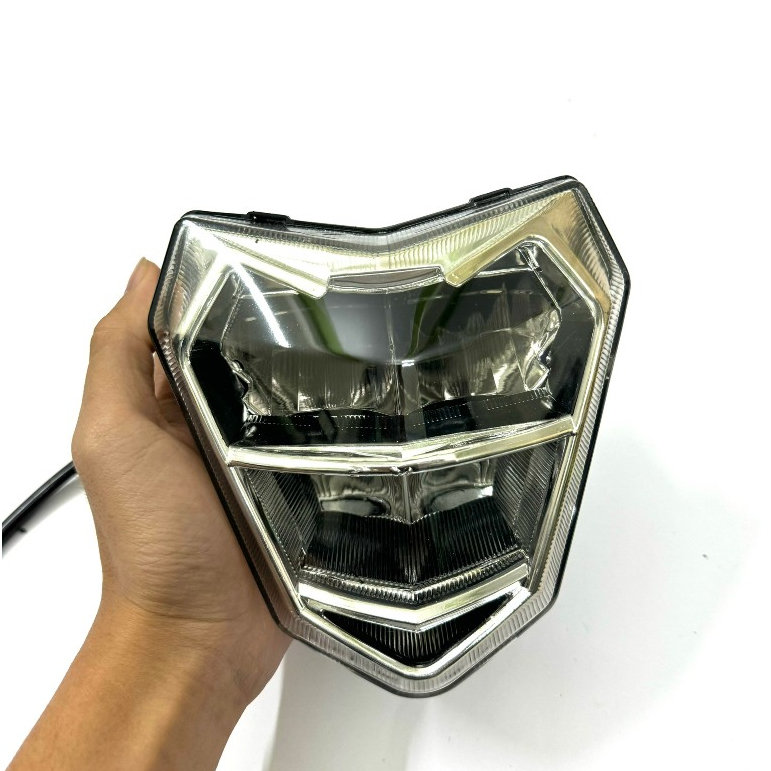 Đèn Led Zinpat 2 tầng xe điện xmen đen khói( DC 12v) Ánh Sáng Cực Mạnh