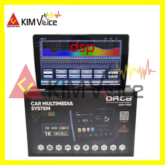 HEAD UNIT ORCA ECO LITE SERIES 1K 9 INCH RAM 2/64GB LAYAR QLED - YUNIC STORE01 Harga 1,595,000 rupiah*Gratis Ongkir