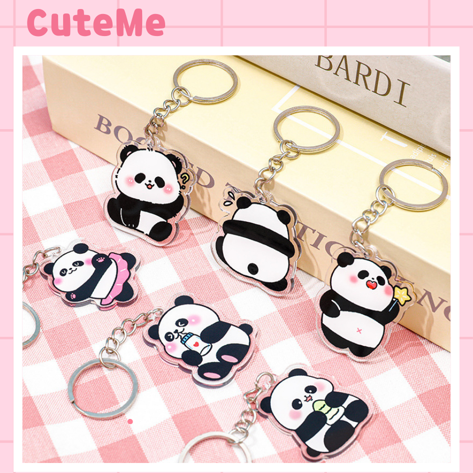 Móc khoá gấu trúc panda cute nhựa acrylic CuteMe