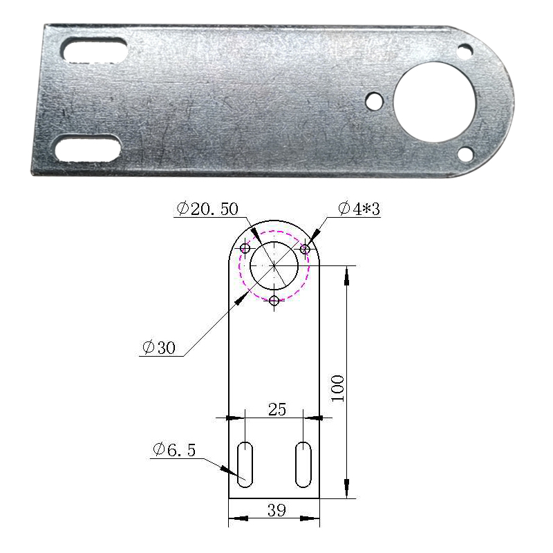 Giá Đỡ Bộ Mã Hóa Phụ Kiện Giá Đỡ Kết Nối Cố Định - Tấm Thẳng