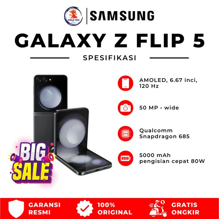 [CLEARN SALE] Samsung Galaxy Z Flip5 8/256GB | Layar Lipat AMOLED | Snapdragon 8 Gen 2 | Garansi Resmi - 8/256GB LAVENDER Harga  15,999,000 Ringgit*Penghantaran Percuma
