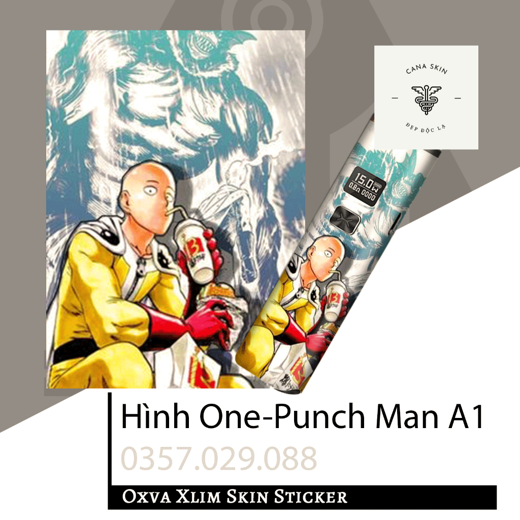 Miếng dán skin cana in hình One-Punch Man A1 Xlim V1 / Xlim V2 / xlim SE / favostix / Xlim Pro / feelin...