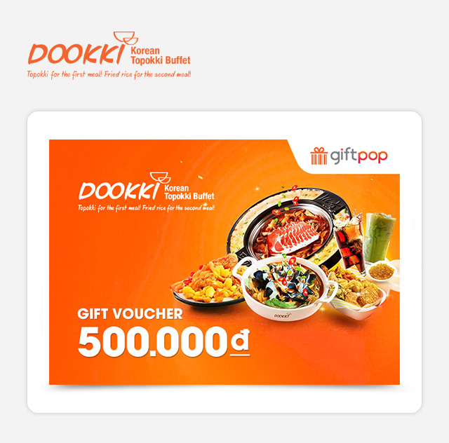 Phiếu quà tặng Dookki 500.000 VND