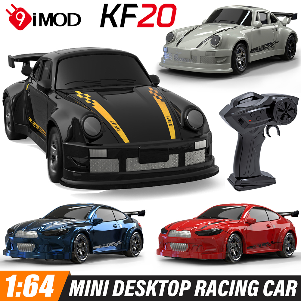 9IMOD 1/64 Drift Car KF20 Mini Desktop Racing Car 4WD 2.4GHZ Simulation Racing Model Desktop  Remote