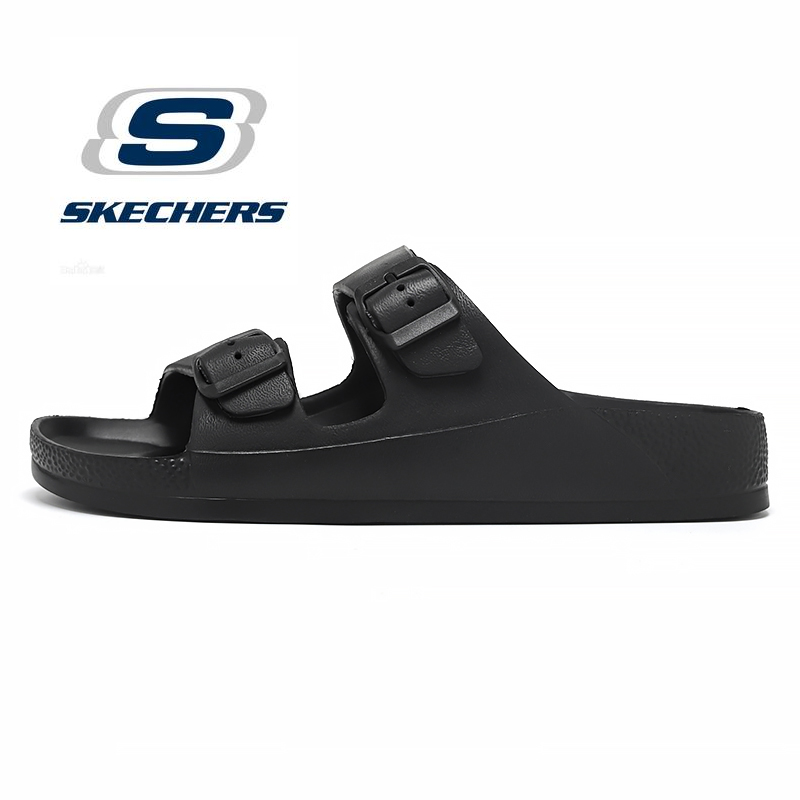 Skechers men foamies cali surf shoes go walk sandals unisex - 51812-bbk / white
