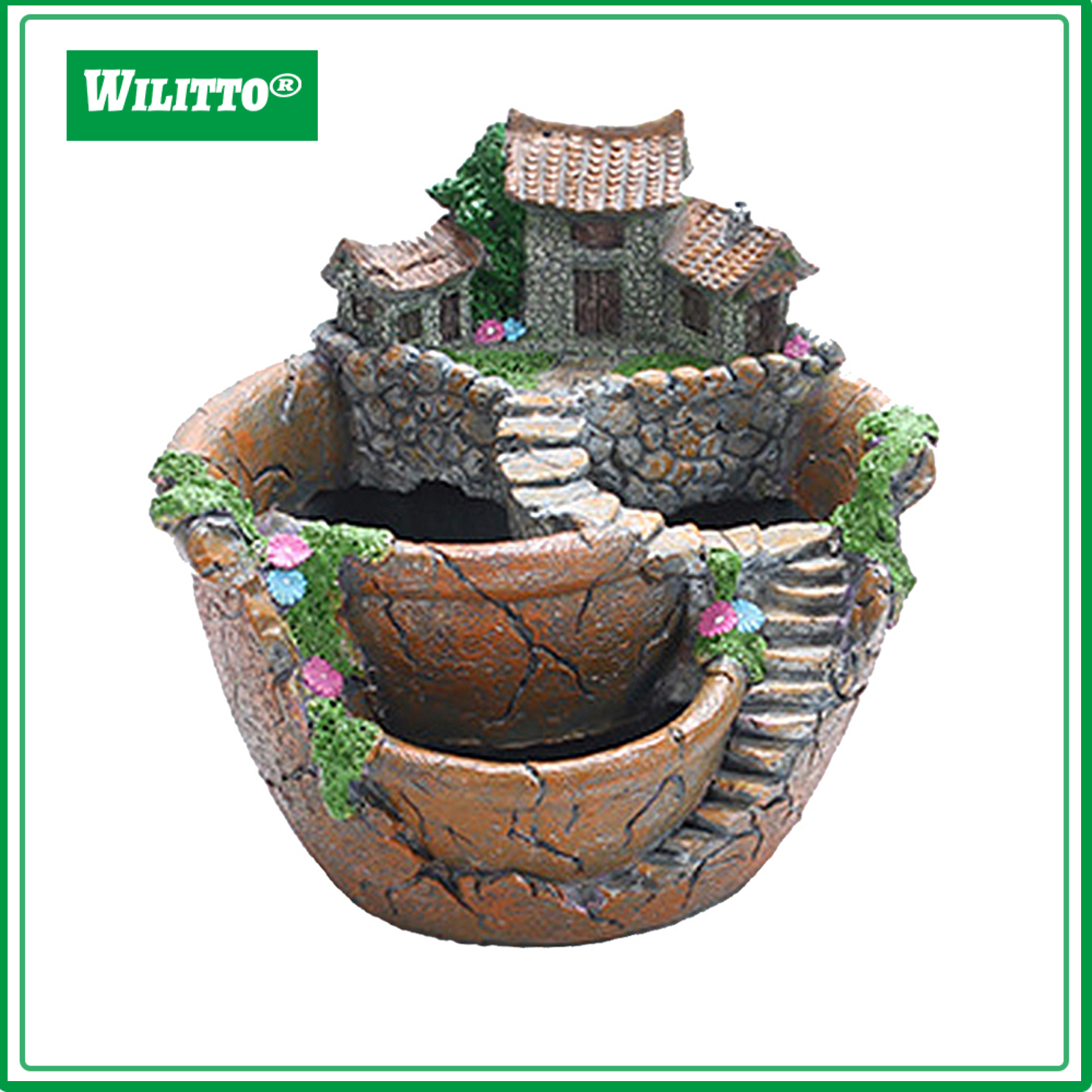 Resin Succulent Plant Bonsai Flower Pot Garden Planter Office Home Holder Decor ราคา 850 บาท*ส่งฟรี