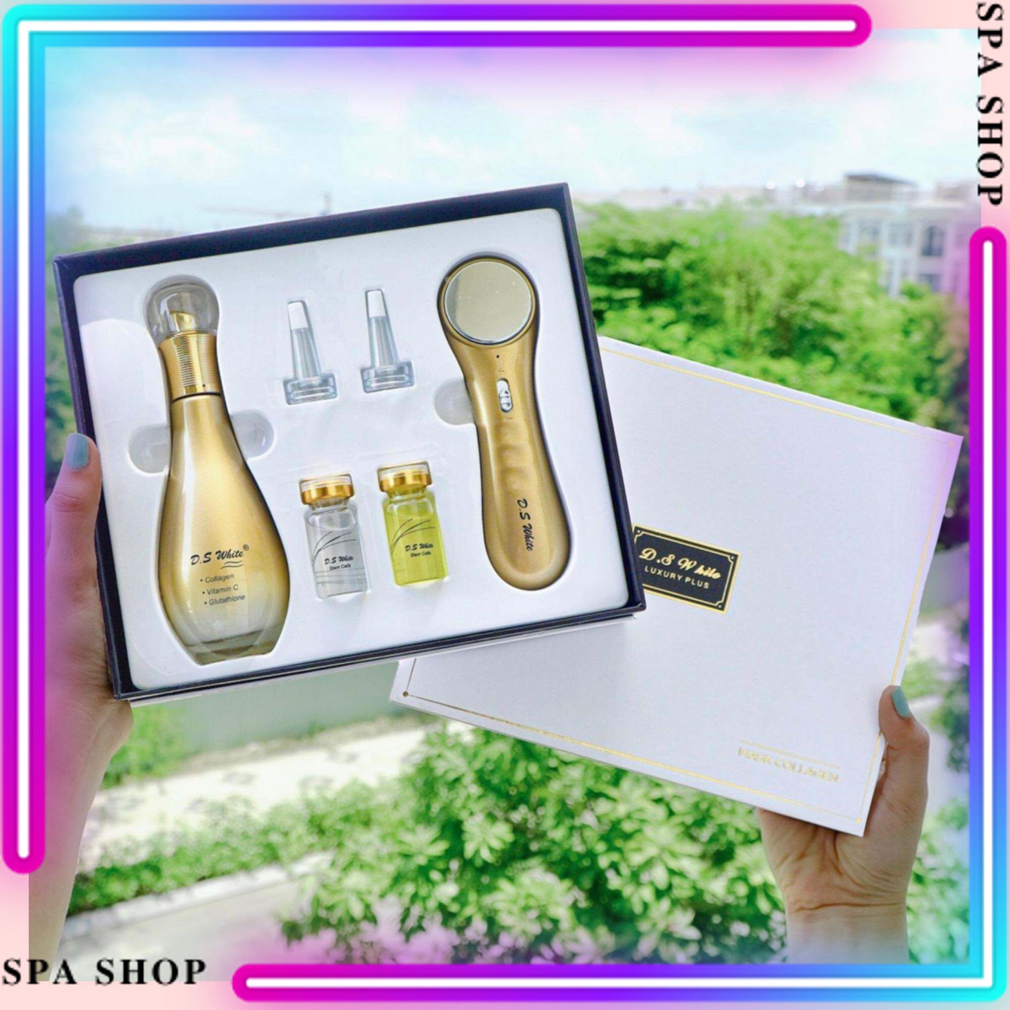 Mặt nạ cấy trắng nguyên bào sợi dưỡng trắng da d.s white- spashop.hn
