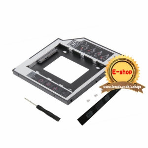 สินค้า 2nd HDD SATA caddy 2.5\"  ของ notebook slim 9.5mm ตัวใส hdd ใน dvd rom