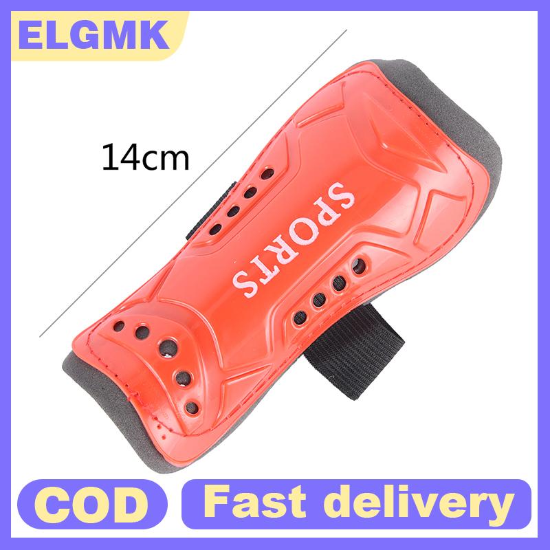 ลูกฟุตบอล ลูกบาสเกตบอล กีฬากลางแจ้ง ELGMK สนับหน้าแข้งฟุตบอลแบบนิ่มสำหรับเด็ก 1 คู่อุปกรณ์ป้องกันผิวหนังบริเวณขาสำหรับเล่นกีฬา