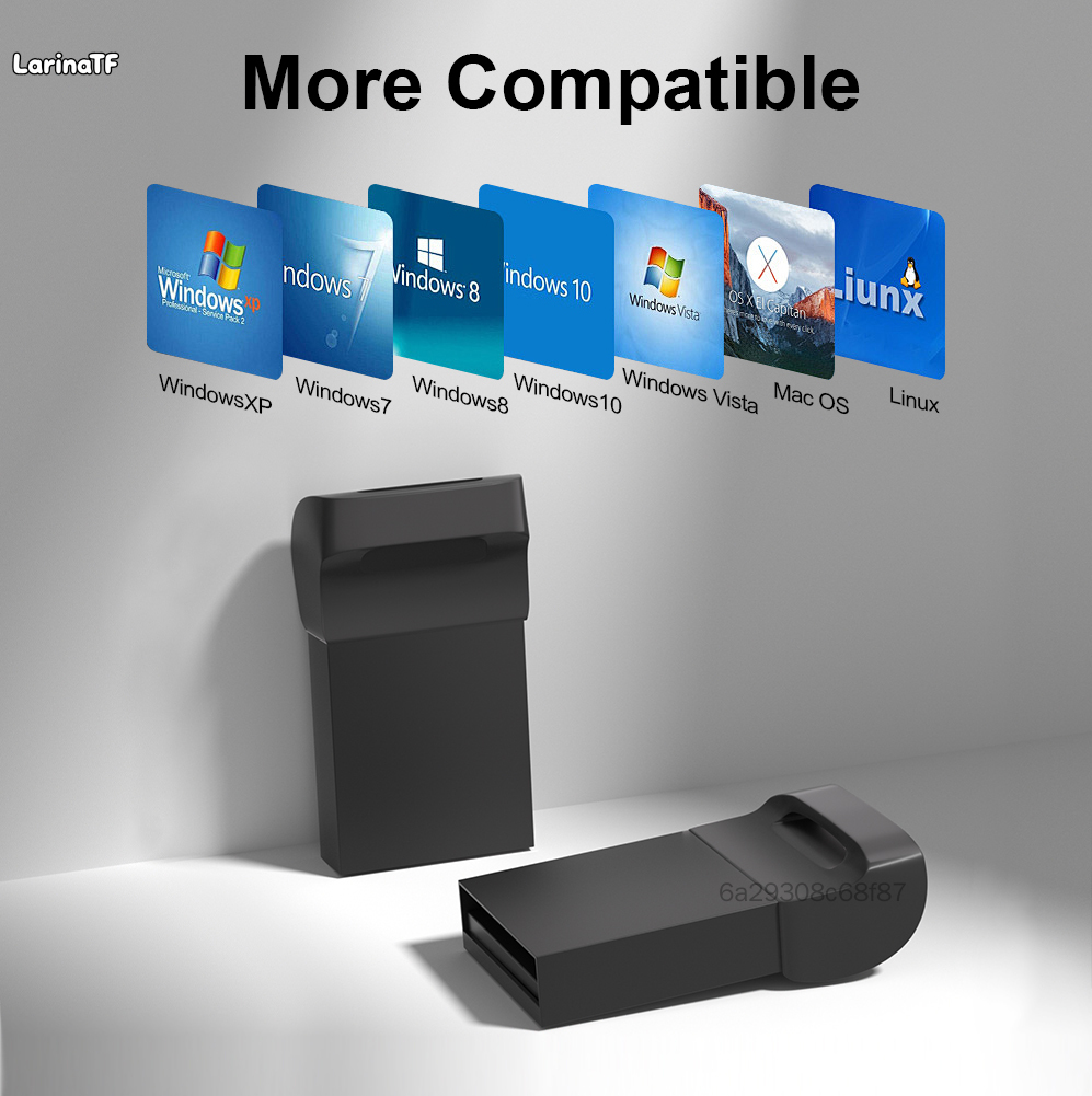 Mini USB 2.0 Flash Drive 64GB 32GB 16GB Portable Thumb Drive with Keychain for Business ราคา 408 บาท*ส่งฟรี