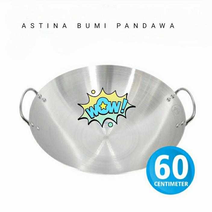 Wajan Stainless Steel jumbo 60 cm/ Wajan Besar 60 cm Harga 738,750 rupiah*Gratis Ongkir