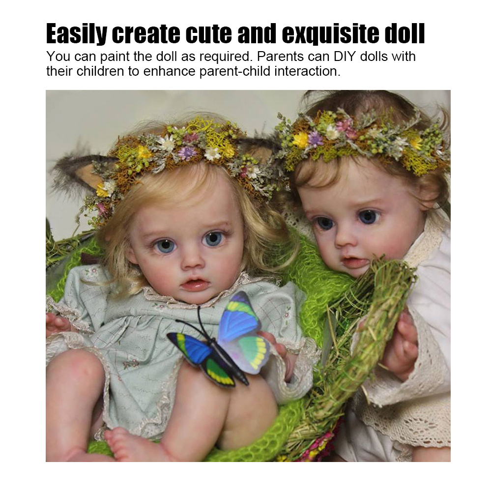 Búp bê Reborn búp bê em bé 12 inch Vinyl búp bê Reborn Bộ dụng cụ tự làm không sơn tái sinh búp bê em bé khuôn bộ các bộ phận đồ chơi