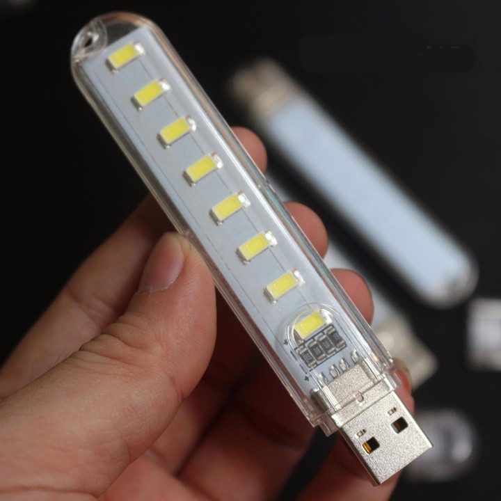 Thanh đèn LED mini 8 bóng 24 bóng siêu sáng cổng cắm USB thích hợp để bàn học đọc sách đầu giường