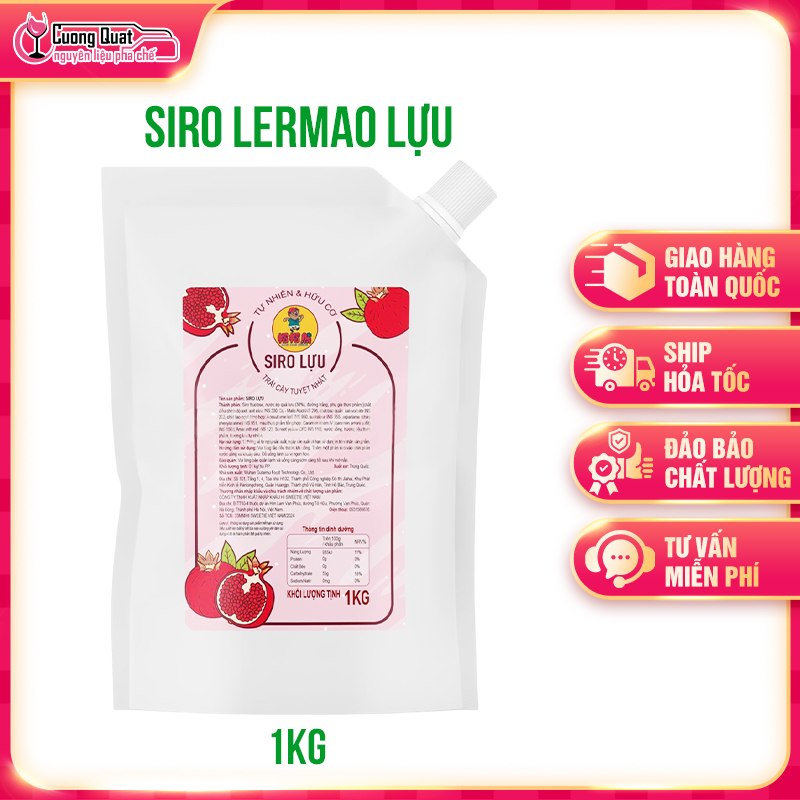Siro Lermao Hương Lựu Túi 1kg