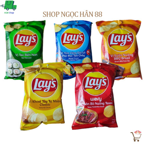 Bịch 10 gói Bim Bim Khoai Tây Lay's các vị 30gr