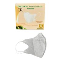 Masker Duckbill 3ply Dewasa 1 Box isi 50 Or 3D Disposable FaceMask Face Mask Earloop Dck Bill Garis Embos Or Ringan Bernafas Nafas Enteng Pemaikaian Casual Sehari Hari Anti Debu Polusi Droplet Tali Elastis Empuk Nyaman Diwajah Hitam Putih Or by Orlee