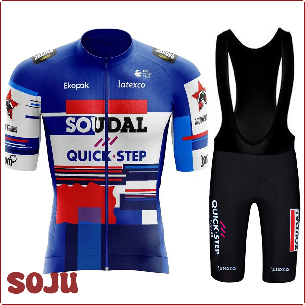 [M1708] soudal nhanh chóng bước triatlon đi xe đạp 2024 Jersey mùa hè quần áo Mens Bộ quần short nam BIB trang phục xe đạp người đàn ông xe đạp quần áo đồng phục ☆