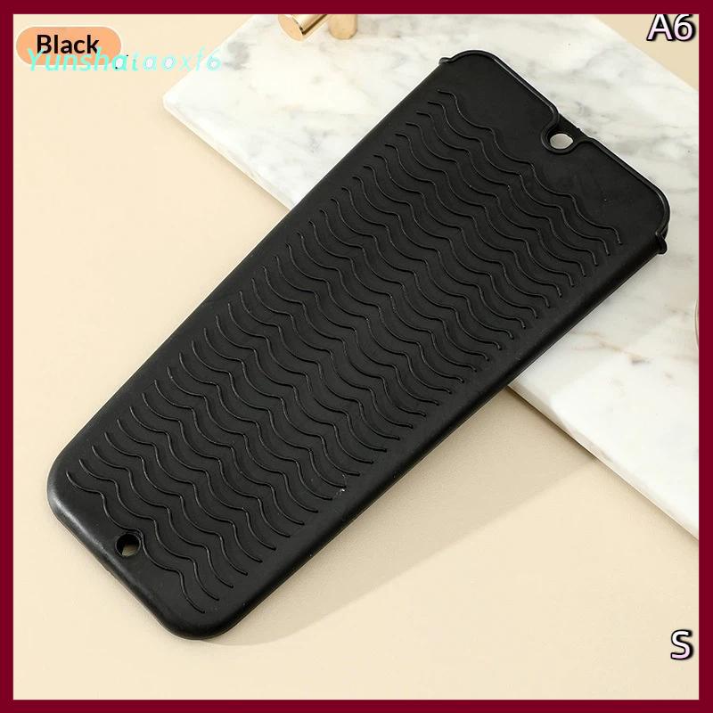 yunshataoxf 1pcs Silicone chịu nhiệt Pad Pouch lưu trữ túi cách nhiệt Mat cho máy ép tóc nhiệt uốn thanh Curler Bìa - 2