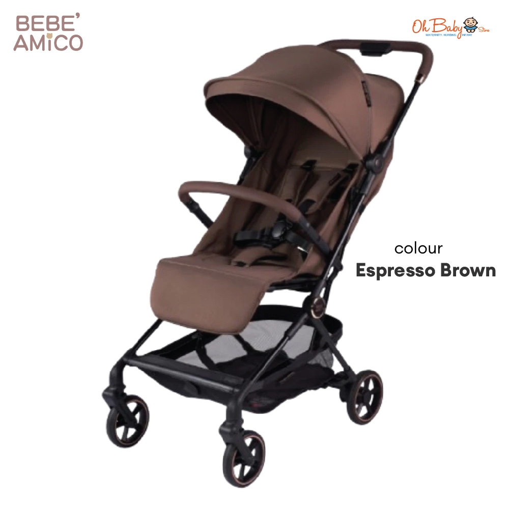 Bebe Amico Enzo Lightweight Compact Stroller 5.8kg Suitable from Newborn to 22kg