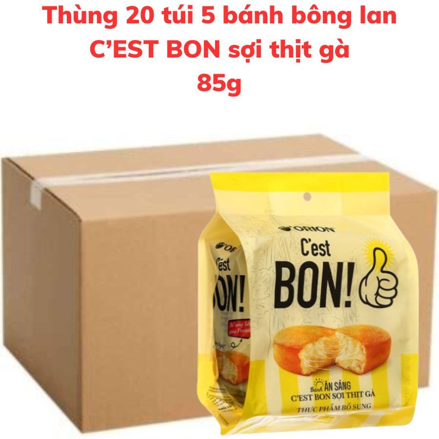 Bánh bông lan C'EST BON sợi thịt gà bịch 85g