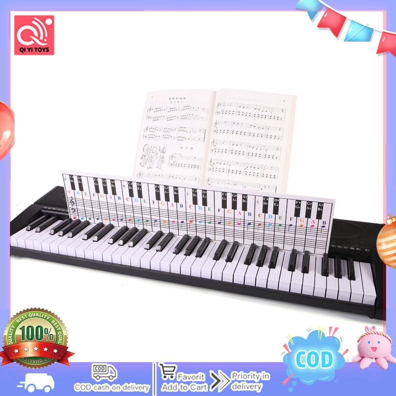 61-key 88-key Piano Keyboard Note Chart Piano Keys Practice Sheet