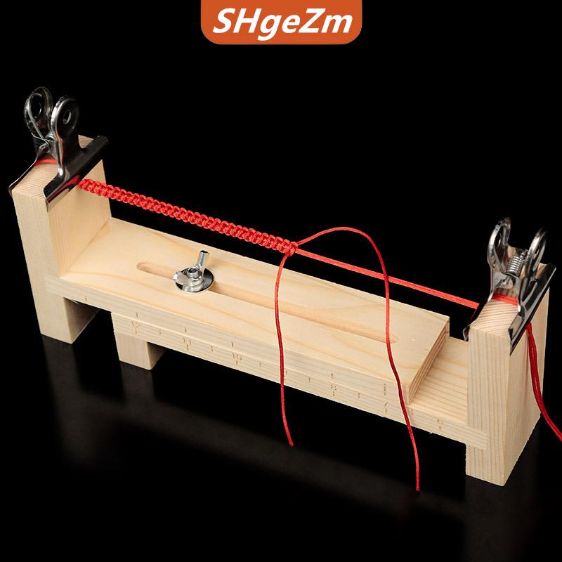 [COD] SHgeZm Dây bện công cụ tay dệt kim dây Giá có thể điều chỉnh chiều dài cho vòng đeo tay vòng cổ Maker DIY thủ công dây đan sửa chữa công cụ