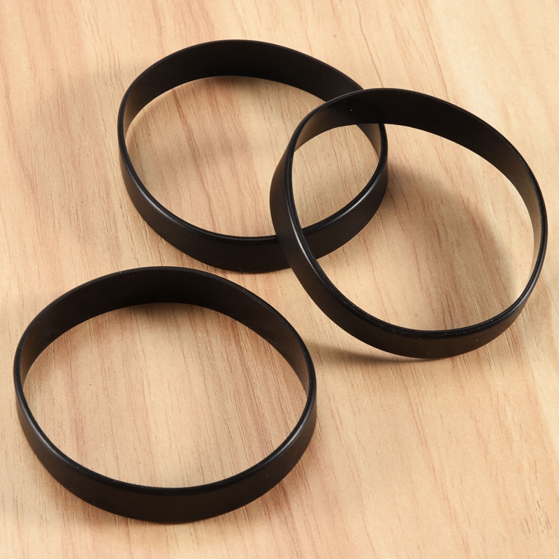 15 PCS Bracelet Bangle Rubber Black Sport 12 mm Band TOP
