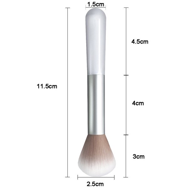 Cọ phủi bột mini 11cm, cọ làm nail mini