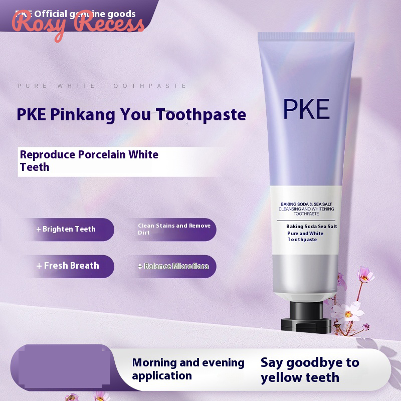 Hồng hốc pke kem đánh răng cho hơi thở tươi mát, làm trắng, chăm sóc răng miệng, và loại bỏ màu vàng