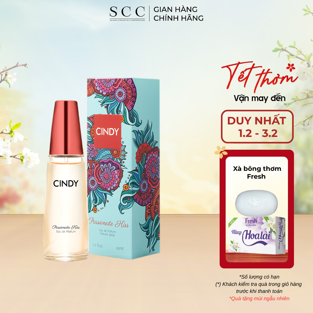 Nước Hoa Nữ Cindy Passionate Kiss Hương Gợi Cảm Sành Điệu 50ml