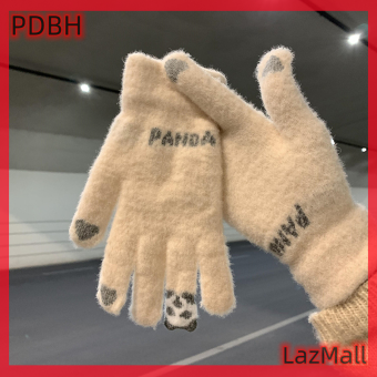 Flash Sale 1 đôi găng tay màn hình cảm ứng mùa đông ấm áp cho Nữ Găng tay len găng tay đan kín ngón nữ