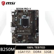 MSI B250M LGA 1151 Motherboard, DDR4, USB 3.1, PCI-E