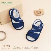 Dép tập đi cho bé Ualarogo sandal đế cao su chống trượt an toàn xăng đan quai dán điều chỉnh UR 826