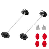 VCTITIL MALL 2Pcs Không cần khoan Khóa an toàn cho trẻ em với chìa khóa Tự dính Khóa an ninh cửa sổ Khóa bảo vệ trẻ em Chống mài mòn Khóa cửa tủ lạnh Ngăn kéo