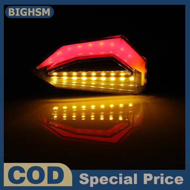 BIGHSM 1pcs DC12V Led Xe Máy bật đèn tín hiệu uốn cong xe máy hổ phách chỉ số blinker Moto phía trước đèn tín hiệu đèn cho Harley