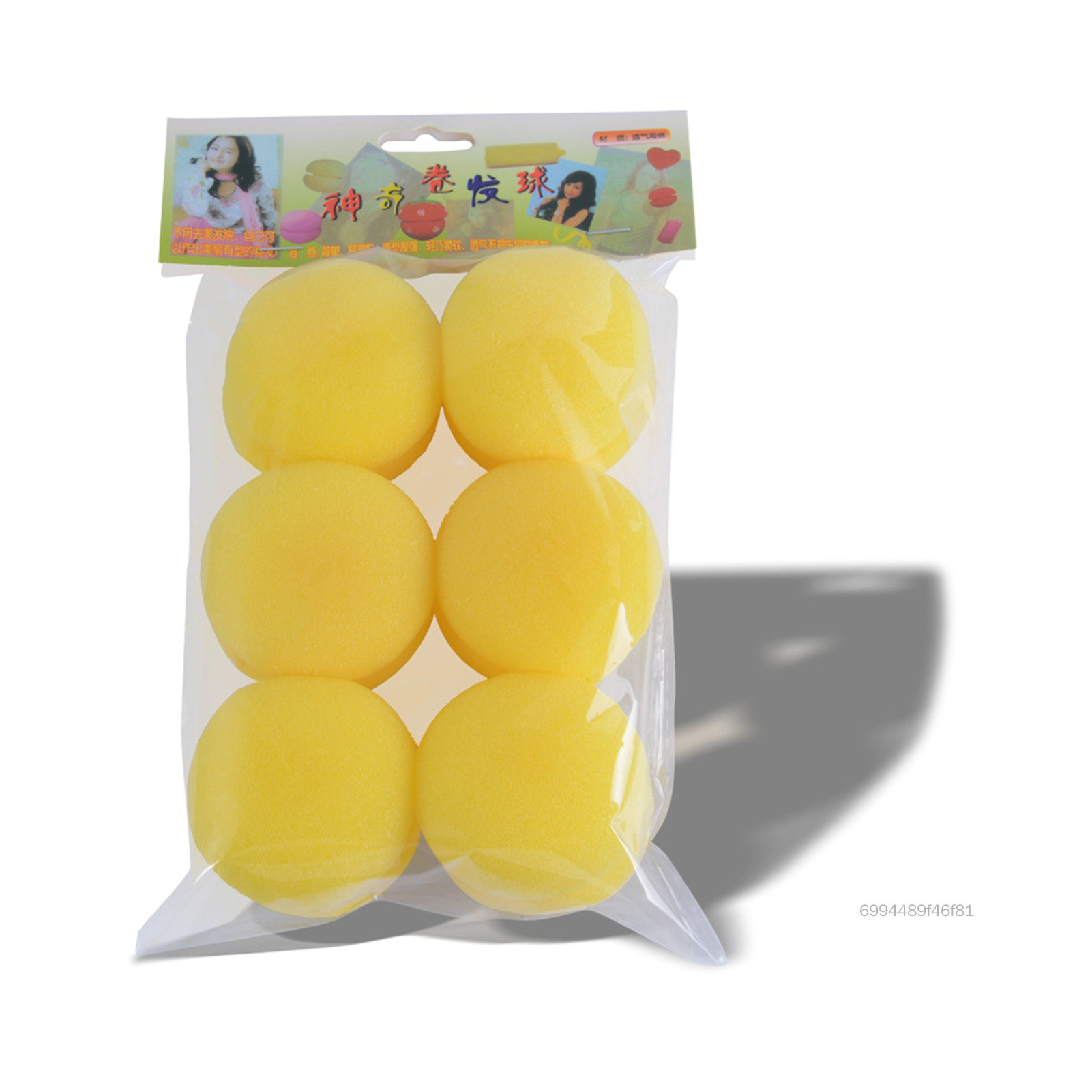 Phụ nữ tóc cong bọt biển dâu tây con lăn tóc con lăn công cụ mô hình cho tóc dài dày dài S6-POP-VN - 4