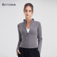 Reytorrm Jaket Olahraga Wanita Lengan Panjang Untuk Yoga/Fitness Sport (WT01)