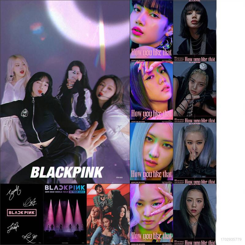 Lz- BLACKPINK Poster Jennie jisoo Lisa Rose idol Wallpaper Retro Poster