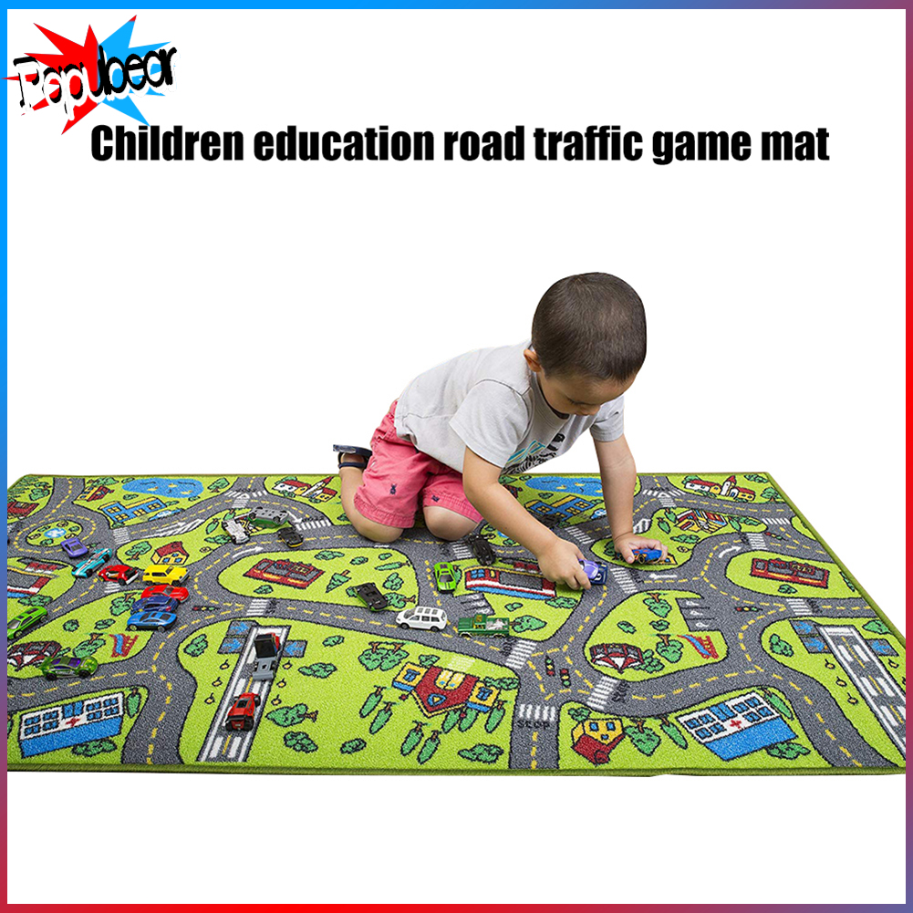 Children Kids Educational Car City Road Carpet Baby Crawling Rug Mat Play Toy ราคา 3,253 บาท*ส่งฟรี