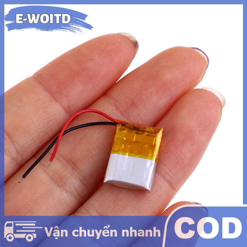 E-WOITD 3.7V 40mAh 401215P polymer có thể sạc lại pin cho cho Bluetooth tai nghe