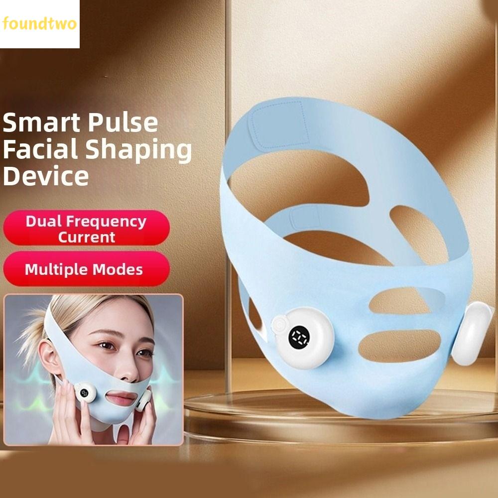 TIRRALIRRA ชาญฉลาด เครื่องยกกระชับใบหน้าด้วยระบบ EMS ปรับระดับความเข้มได้ ไฟฟ้า สายรัดนวดหน้า สายรัดยกกระชับใบหน้ารูปตัววี ยกขึ้น สายรัดกระชับแก้มและคาง การกำจัดเหนียงคู่ ราคา 998 บาท*ส่งฟรี