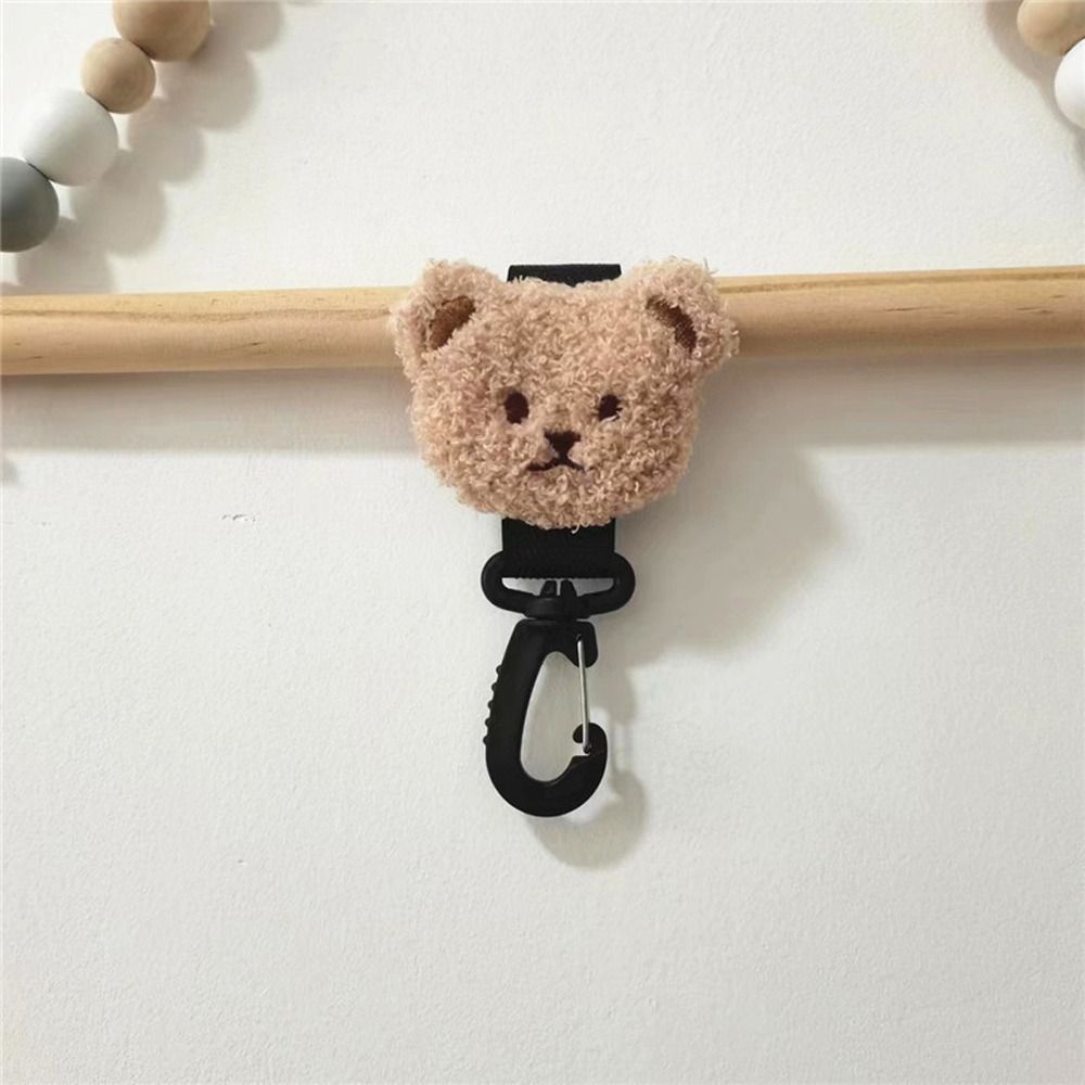 HOPE34 Bền Thiết thực Sang trọng Gấu Dễ thương Chống trượt Móc xe đẩy Phụ kiện xe đẩy Móc treo túi Móc xếp đồ xe đẩy em bé - 5