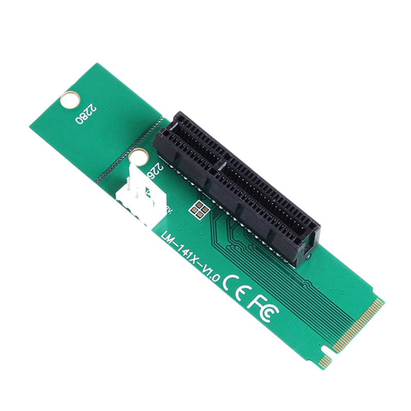 NGFF M2 M.2 to PCI-E 4X 1X Slot Riser Card Adapter Male to Female PCIE Multiplier for BTC Miner Antminer Mining