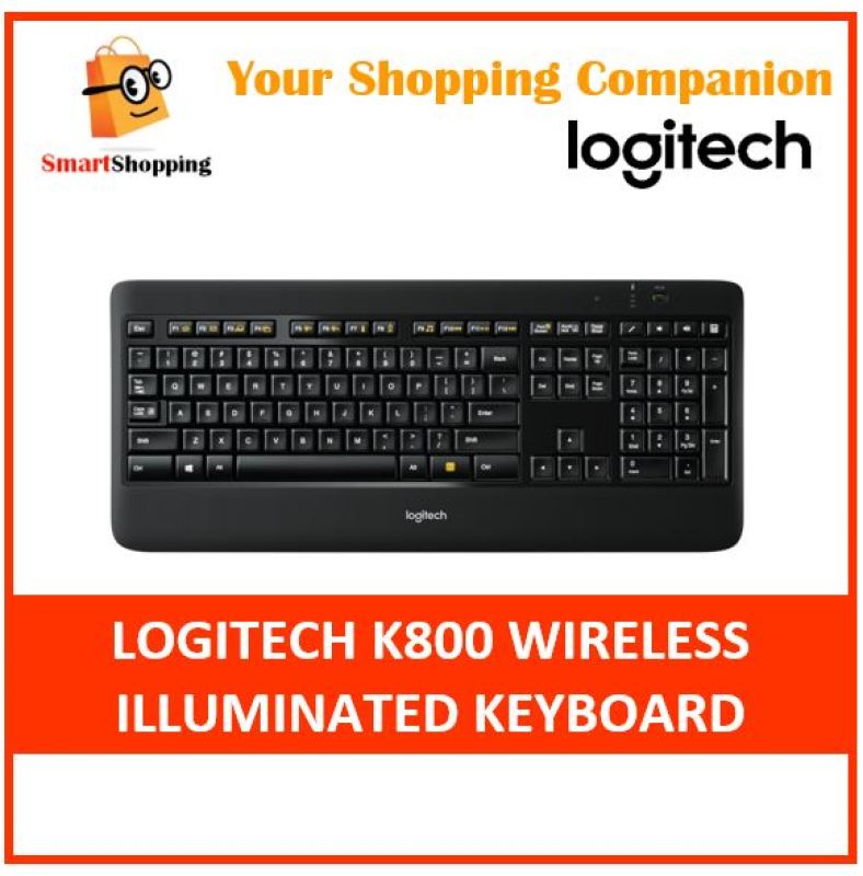 Logitech K800 Wireless Illuminated Keyboard with Unifying Local Stock warranty by Logitech Singapore 920-002361 K 800 Singapore