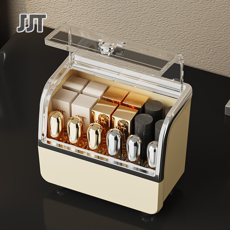 JJT Hộp lưu trữ hộp bột hộp lưu trữ mỹ phẩm hộp lưu trữ hộp trong suốt chống bụi hộp lưu trữ với bìa trang sức mỹ phẩm giá Máy tính để bàn cao cấp Hộp ngăn kéo lưu trữ