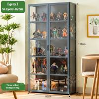 Display Cabinet Hand-Made Display Cabinet Model Toy Transparent Glass Acrylic Showcase Home Storage Cabinet Display Case 展示柜
