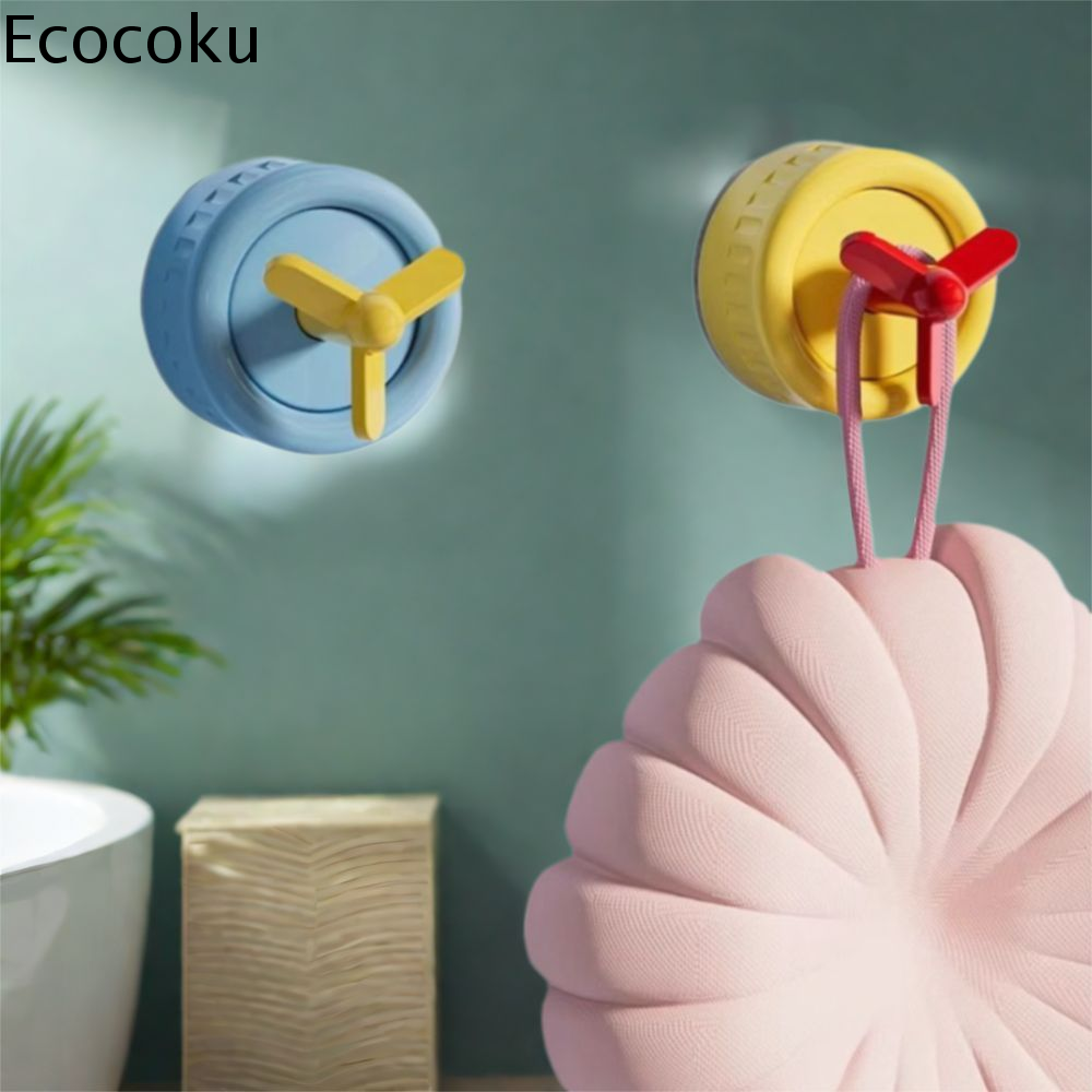 ECOCOKU  Móc hút Máy hút bụi Gắn tường Móc tiện ích phòng tắm Đa năng Nhựa Móc treo tường tự dính Tổ chức nhà cửa
