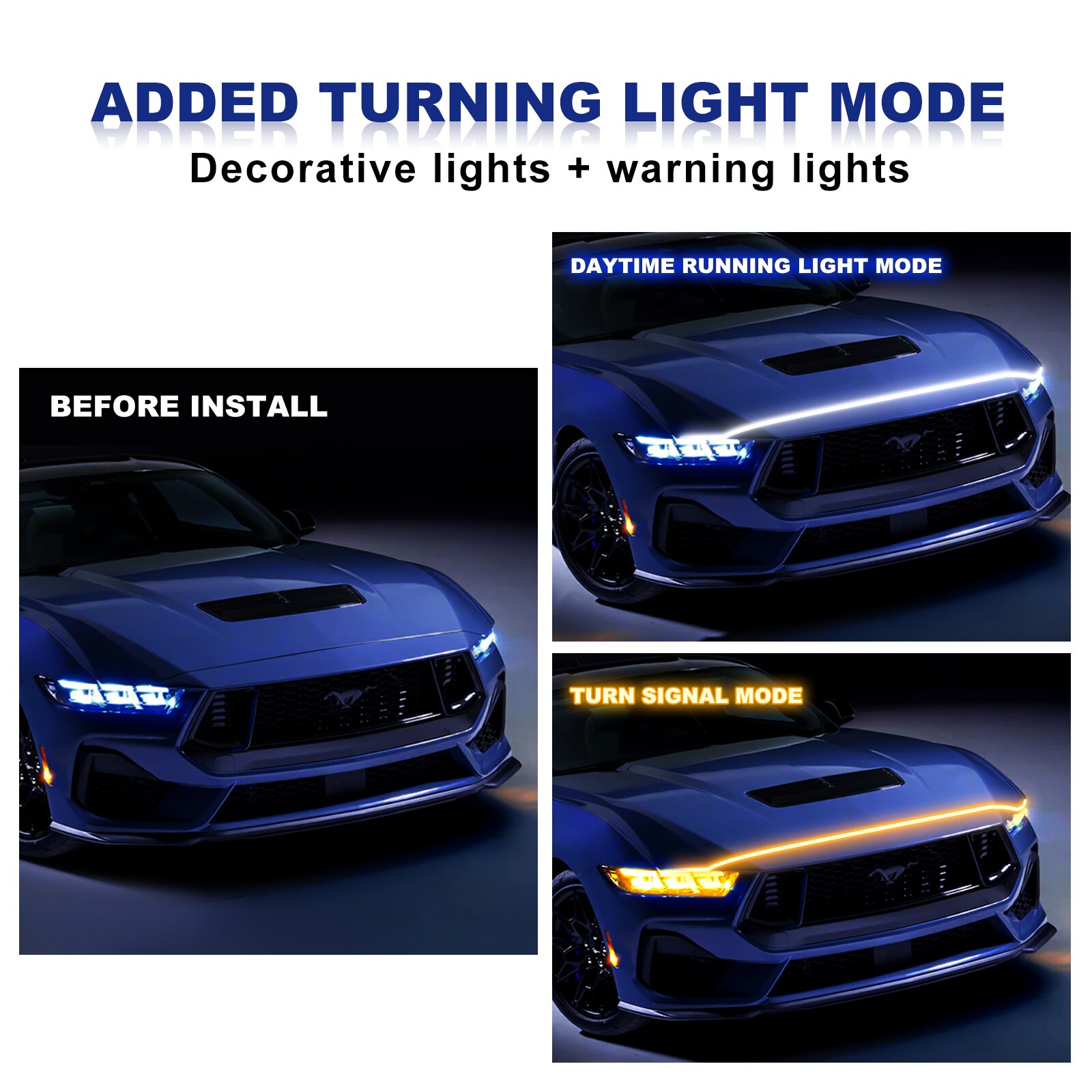 Đèn chiếu sáng tốc độ không khí cho Mercedes Benz Cla W205 W204 W206 W203 W213 W212 Glc Gle với đèn chạy ban ngày năng động
